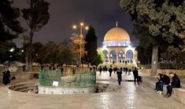 صورة للمسجد الأقصى فجر اليوم