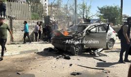 3 شهداء ومصابون في قصف للاحتلال استهدف مركبة مدنية غرب غزة