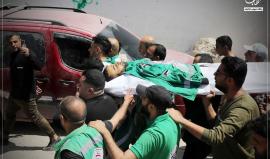 تشييع المسعف إبراهيم صقر