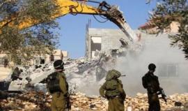 الاحتلال يوزع إخطارات هدم لمحال تجارية ويقتلع عشرات الأشجار جنوب جنين