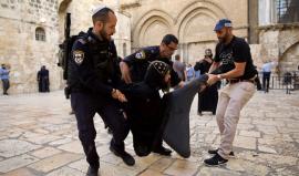 إصابات جراء اعتداء الاحتلال على احتفالات المسيحيين في القدس