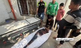 جثمان الشهيد إبراهيم صقر