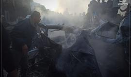 وصول شهيد وعدد من الإصابات إلى مستشفى شهداء الأقصى إثر استهداف الاحتلال مركبة على شارع صلاح الدين، وسط قطاع غزّة