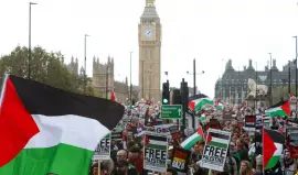 مسيرة مؤيدة لفلسطين في بريطانيا