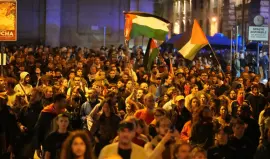 ظاهرة حاشدة في روما دعما للشعب الفلسطيني