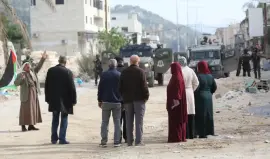 النازحين في مخيم نور شمس