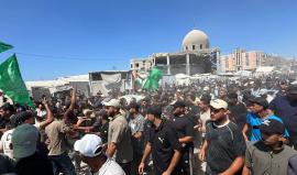 جماهير غفيرة تشيّع قائد لواء رفح نائل أبو عبيد