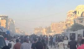 صورة من مكان القصف