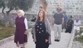 #شاهد عشرات المستوطنين اليهود يقتحمون المسجد الأقصى المبارك منذ الصباح بحماية قوات الاحتلال.