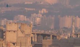 طيران النظام يقصف حي القابون في دمشق