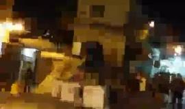 منطقة باب الزاوية في الخليل الاحتلال يفجر جسم مشبوه