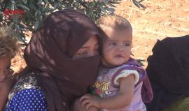 مأساة حقيقية تعيشها مئات الأسر السورية النازحة من أرياف حماة وإدلب جراء القصف