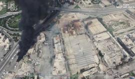 مشاهد جوية لمعركة الثوار مع قوات النظام في دمشق