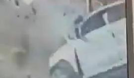 #فيديو لحظة وقوع الحادث المروع في سلفيت الذي أودى بحياة مواطنين فلسطينيين قبل 5 ايام