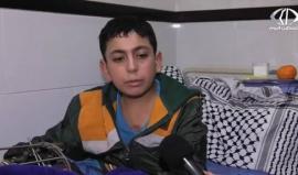 الطفل المحرر أسامة زيدات على موعد مع محاكم الاحتلال من جديد رغم إصابته - جهاد بركات ‏
