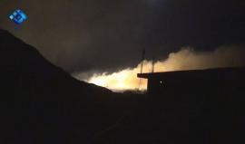 #شاهد لحظة استهداف الطيران الحربي مدينة اللطامنة بريف حماه الشمالي بعدة صواريخ نابلم حارق