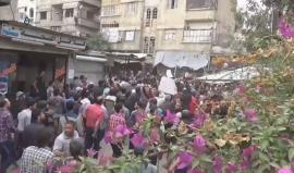 تظاهرات في الغوطة الشرقية ترفض الاقتتال بين الفصائل