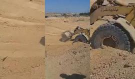 #شاهد البدء بإنشاء منطقة عازلة في الجانب الفلسطيني على حدود مصر بمسافة 100 متر