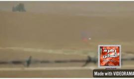 #شاهد "طائرة ورقية" تخترق حدود غزّة وتُشعل النيران في أراض محيطة بموقع عسكري اسرائيلي شرق بلدة جحر الديك على حدود وسط القطاع أمس