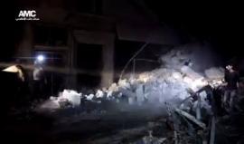 #شاهد
مركز �#�حلب� الإعلامي: ثلاثة شهداء و12 مصاب الحصيلة النهائية للقصف الجوي على حي القاطرجي مساء اليوم.
تصوير: مصطفى الساروت