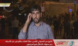 #بث_مباشر تجمع المرابطين عند باب الأسباط استعداداً لأداء صلاة العشاء