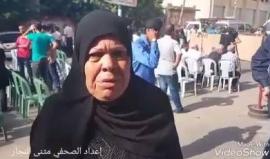 #شاهد لحظات مؤثرة لأم فلسطينية إبنها أسير في سجون الاحتلال منذ 25 عاما منعها الاحتلال اليوم من زيارته

تصوير: مثنى النجار
