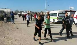 توافد آلاف المواطنين للمشاركة في جمعة الحرية والحياة ضمن مسيرة العودة الكبرى وكسر الحصار شرق غزة