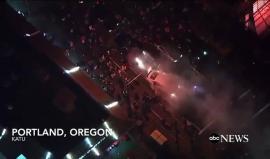 تواصل المظاهرات الرافضة لترامب في مدينة بورتلاند هي أكبر مدن ولاية أوريغون الأمريكية