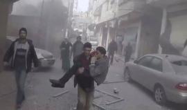 مشاهد لضحايا القصف المتواصل على #الغوطة_الشرقية