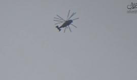 طائرات النظام السوري تلقي 5 براميل متفجرة على مرزعة بيت جن بريف دمشق 
تصوير: مازن الريفي