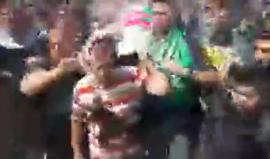 #شاهد جانب من جنازة تشييع جثمان الشهيد إبراهيم أبو شعر في مدينة رفح جنوب قطاع غزة، والذي ارتقى أمس على حدود غزة في مسيرة العودة الكبرى