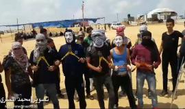 شاهد وحدة "قص السياج الشائك" تعلن عن فعالياتها شرق جباليا شمال قطاغ غزة