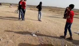 #مباشر شبان غزيون يسيرون طائرات ورقية تحمل مواد حارقة صوب الاراضي المحتلة