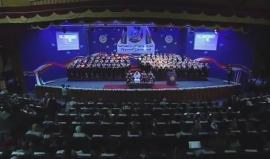 #شاهد .. للمرة الأولى على مستوى الجامعات الفلسطينية
حفل تخريج الدفعة الأولى من الطلبة الصم في الجامعة الإسلامية في غزة .. وقطر تقدم لهم منحة مالية .