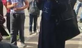 #شاهد | والدة الشهيد محمد شماسنة تلقي كلمة في خيمة التضامن مع الاسرى المضربين برام الله .