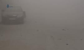 #شاهد | لحظة استهداف حي الوعر في #حمص بصواريخ أرض أرض