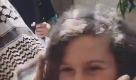 #شاهد فرحة عهد التميمي عقب الافراج عنها من سجون الاحتلال مع والدتها .