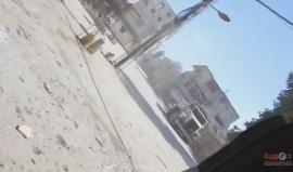 #ريف_دمشق: #شاهد اللحظات الأولى لقصف قوات الأسد حمورية بالقذائف الثقيلة