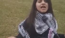 طفلة فلسطينية تلقي قصيدة لـ حلب