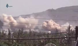 مشاهد من القصف العنيف بالبراميل المتفجرة على الغوطة الغربية