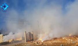 #شاهد| لحظة استهداف طاقم "وكالة ثقة" السورية خلال تغطية القصف على ريف #حلب الغربي