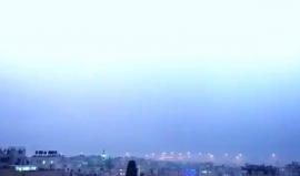 صاعقة تضرب منطقة الساحل الفلسطيني..