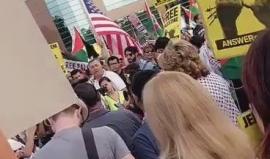 #فيديو مظاهرات في لوس انجلوس الأمريكية رفضا لاعلان ترمب القدس عاصمة ل"اسرائيل"