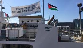 #مباشر وصول السفن الى الدنمارك المتجه الى غزة لفك الحصار