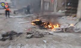 ‏الدفاع المدني السوري: 19 شهيداً على الأقل و أكثر من 20 جريحاً نتيجة غارات من الطيران الحربي استهدفت بلدة أورم الجوز في ريف ⁧‫#ادلب‬⁩