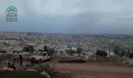 #شاهد| الثوار يتصدون للطائرات الحربية بالرشاشات الثقيلة في سماء ريف #حلب الغربي