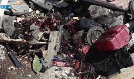 مجزرة بحق المدنيين في مدينة �#�إدلب� السورية أسفر عن ارتقاء 20 شخصا وجرح العشرات
(مشاهد قاسية)