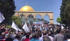 مسيرة في المسجد الأقصى المبارك نصرة للأسرى والمسرى