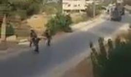جانب من اقتحام قوات الاحتلال قرية كوبر شمال رام الله صباح اليوم