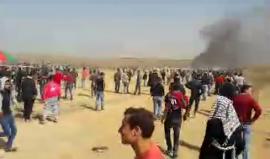 #مباشر من شمال قطاع غزة واستمرار فعاليات #جمعة_الكوشوك #مسيرة_العودة_الكبرى